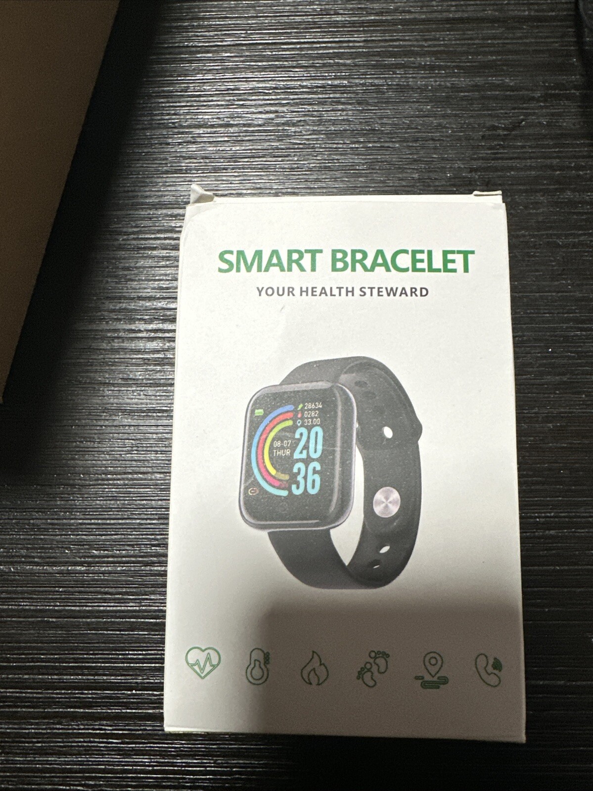 Letscom Smart Watch Fitness Tracker – Black (ID205L)