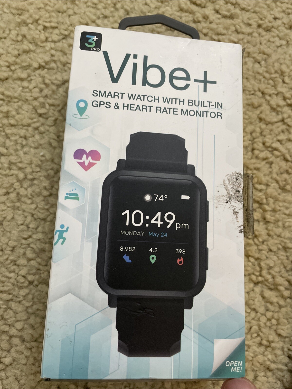 Vibe+ 3 Smartwatch with Built in GPS & Heart Monitor
