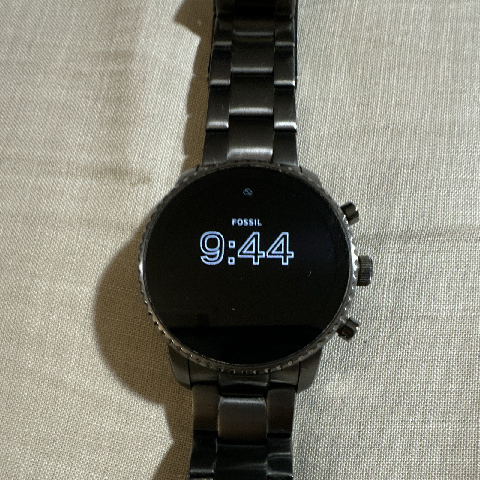 Fossil Gen 5 44mm Black Stainless Steel Smartwatch 8GB Wear OS BT Fitness