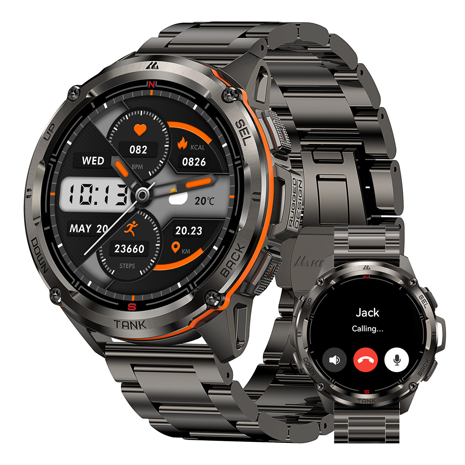 KOSPET TANK T3 ULTRA GPS Smart Watch Men Smart Watches 470 mAh for Android iOS