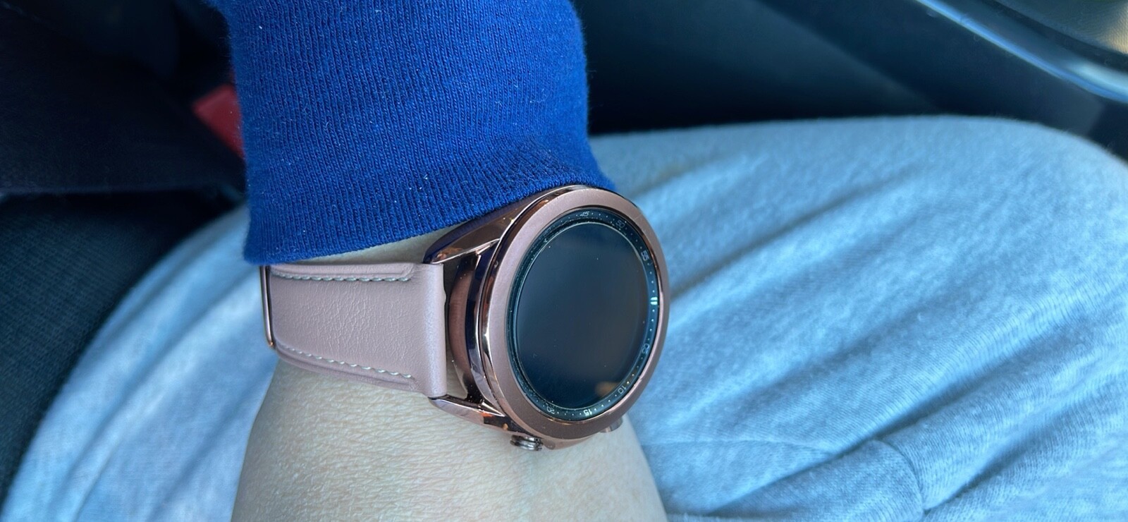 Samsung Galaxy Watch3 SM-R850 41mm Stainless Steel Case with Leather Strap -…