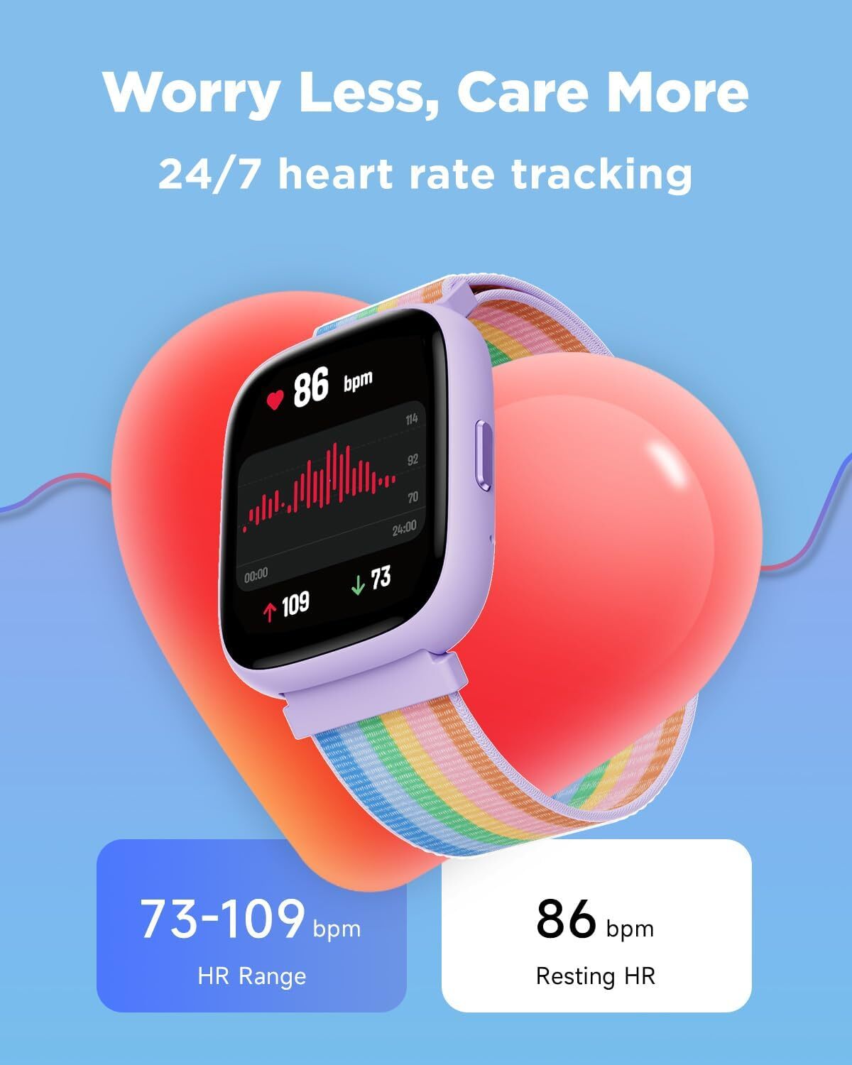 Smart Watch for Kids 1.8″ Fitness Tracker Watch Pedometer Puzzle Games for Kids