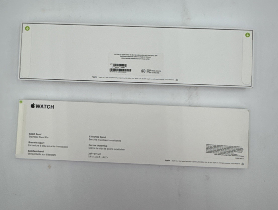 Apple Watch SE (2022) 44mm Starlight Aluminum Case with Sport Band, M/L (GPS)…
