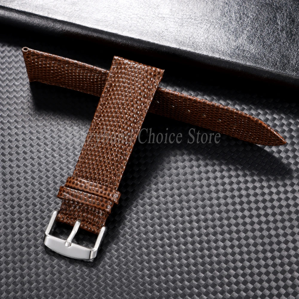 Lizard Texture Leather Watch Strap 14mm 16mm 18mm 19mm 20mm 21mm 22mm Business C