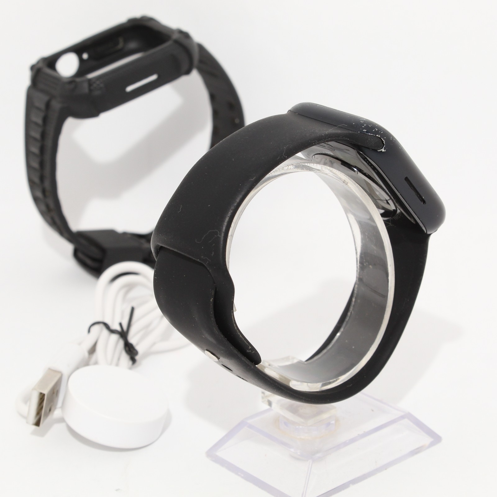 Apple Watch Series 8 GPS + Cellular Unlocked 45mm Aluminum Case Midnight BUNDLE