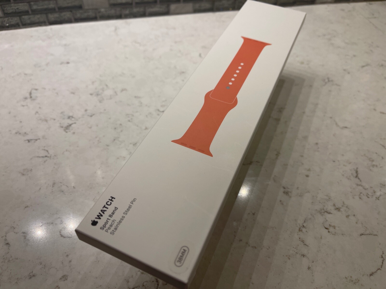 Genuine Apple Watch Sport Band Peach 38mm / 40mm MRH12AM/A RARE!