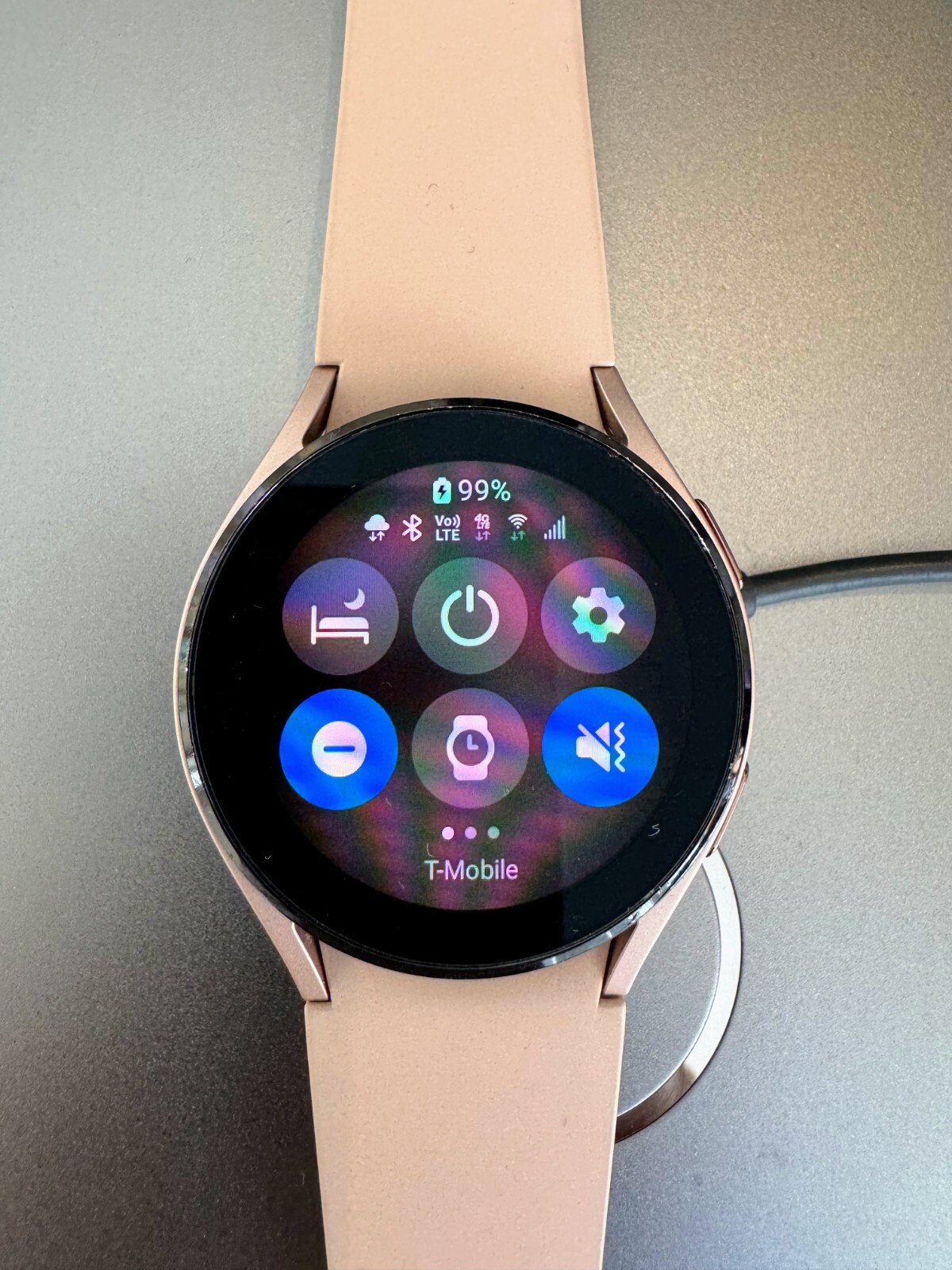 Samsung Galaxy Watch4 SM-R860 40mm Aluminum Case with Sport Band – Pink Gold…