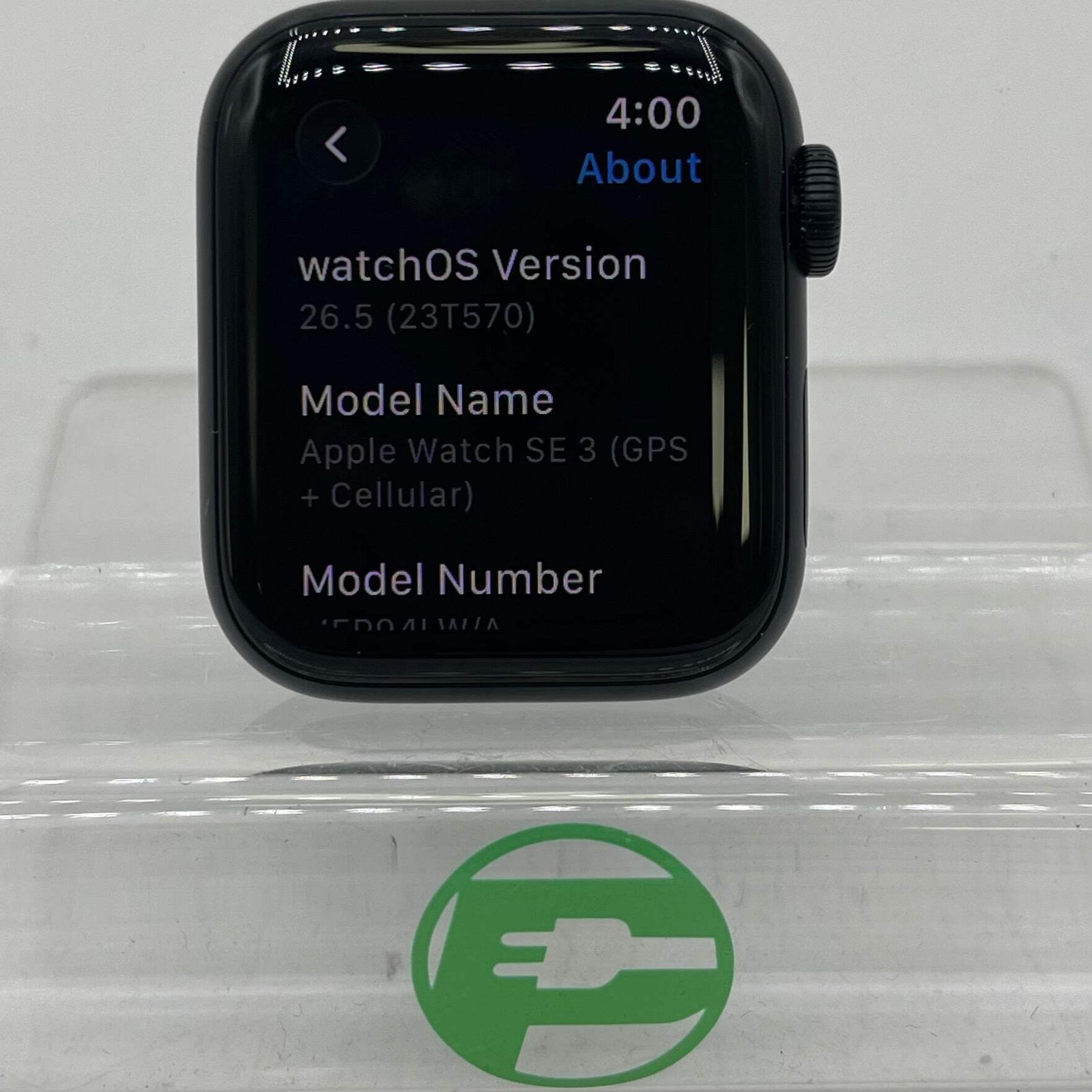Unlocked Apple Watch SE 3rd Gen 40MM Midnight Aluminum Black MEP94LW/A