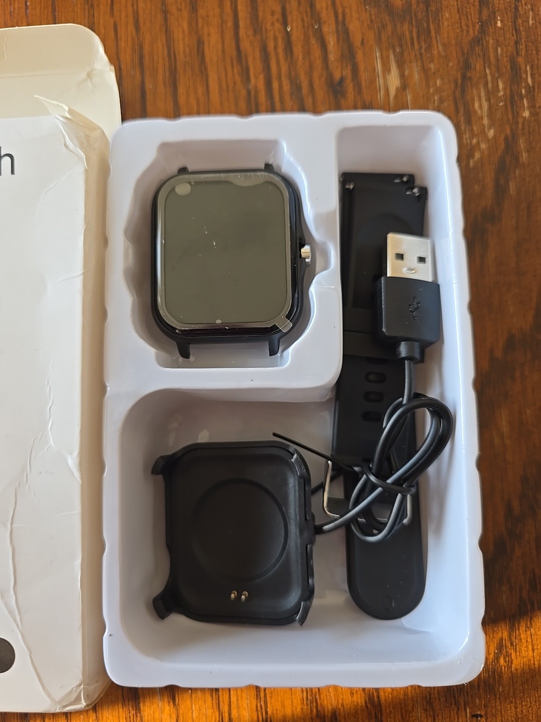 New 25 Sports Smart Watch with a 1.83-Inch Full Touch Screen Display Black