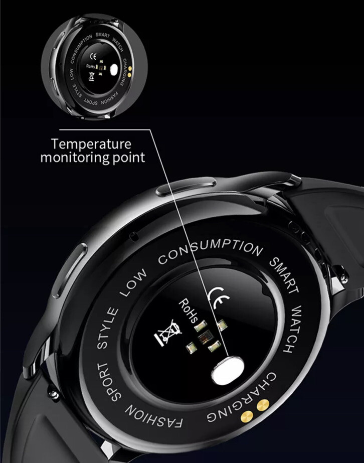 Premium Fashion Smart Watch For Women Fitness Tracker Heart Rate Oxygen GPS Temp