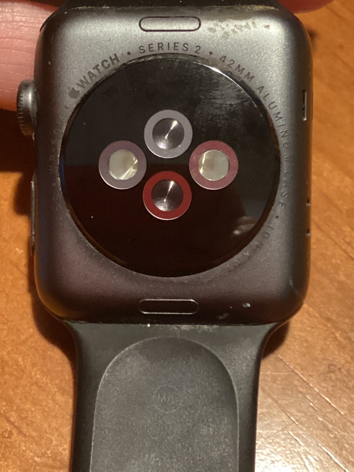 Apple Watch Series 2 42mm Aluminum Case Ceramic Back Black