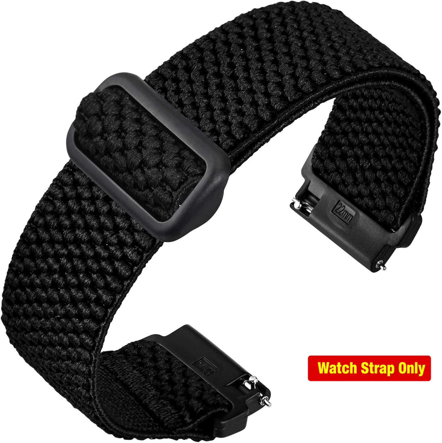 Stretchy Nylon Strap Compatible with 16mm 18mm 20mm Watches Adjustable