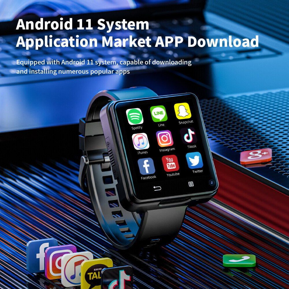 Smart Watch GPS 4G WIFI 2.64 Inch Touch Screen Sports Dual Camera Phone Watches