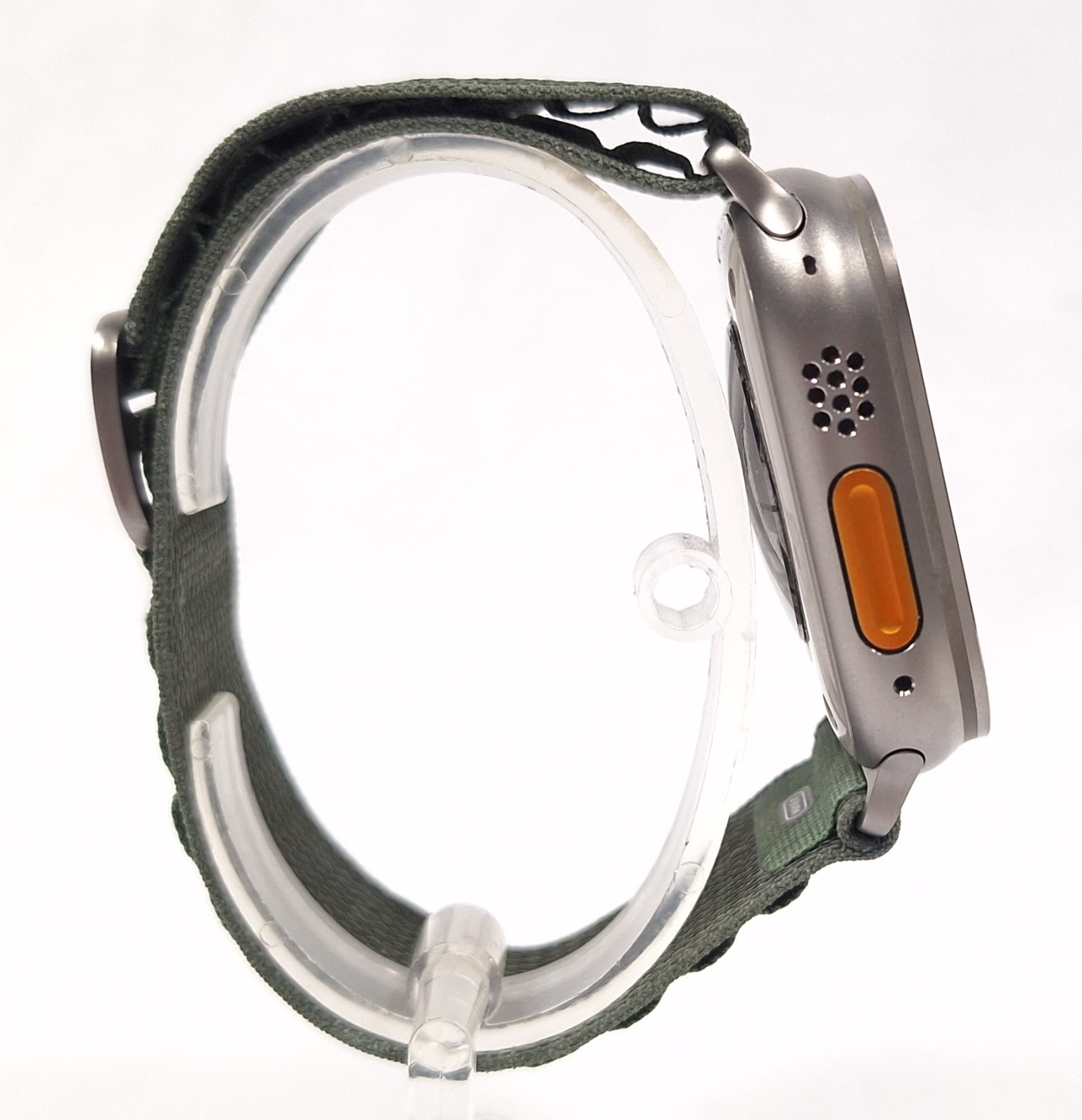 Apple Watch Ultra MQEW3LL/A A2622 49mm Titanium Case W/ Medium Green Alpine Loop