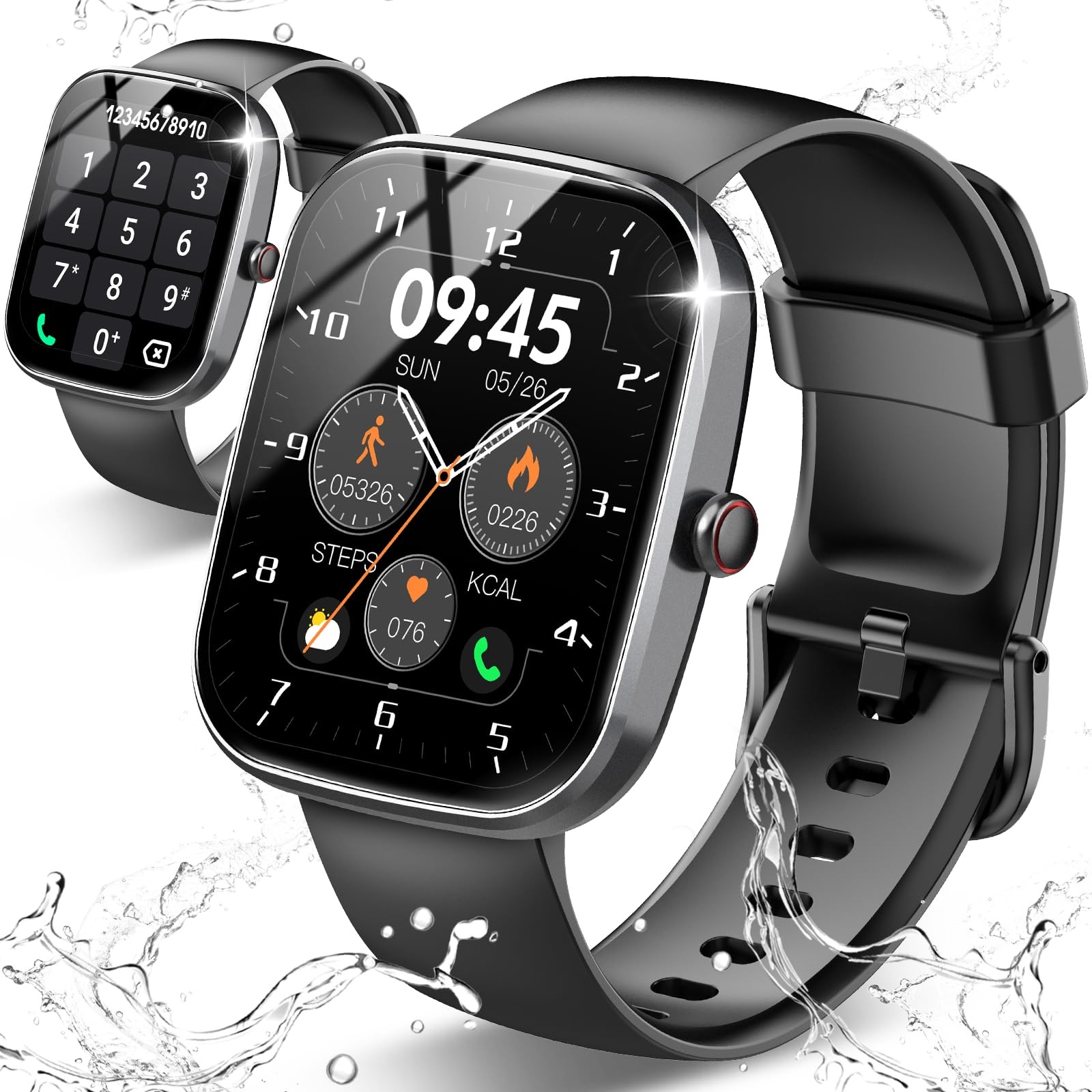 Reloj Inteligente De Pulsera Con Bluetooth Para Hombre Android y iOS iPhone 2026