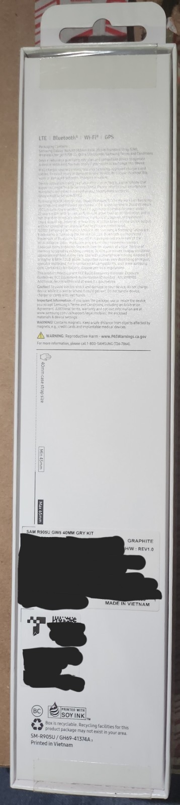 Samsung Galaxy Watch5 SMR905U 40MM Graphite LTE/Cellular