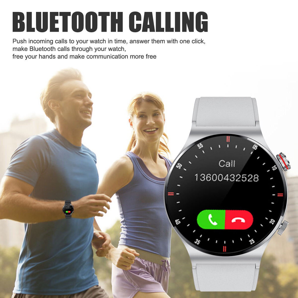 Smart Watch Bluetooth NFC for Men Blood Oxygen Heart Rate Sports Fitness Tracker