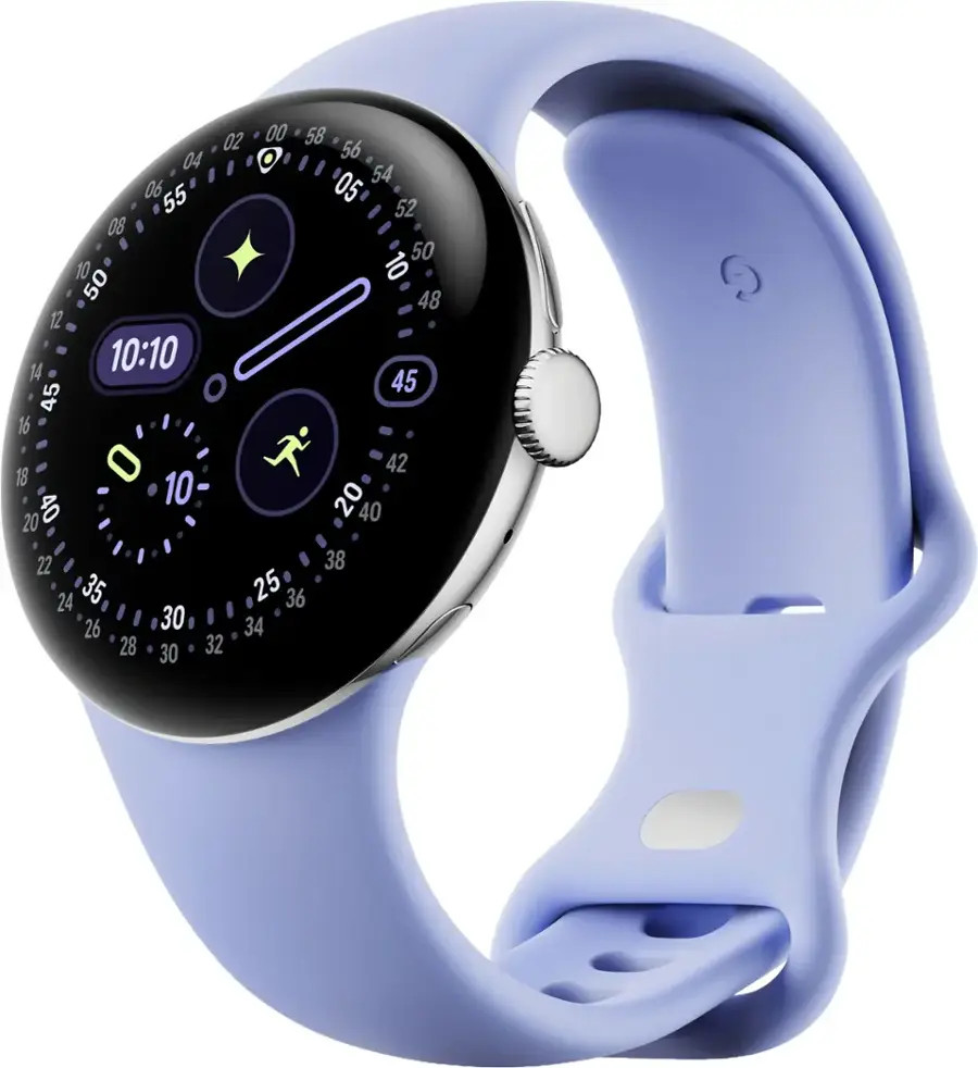Google Pixel Watch 4 GWSQ2 LTE 41MM Silver Iris New In Box
