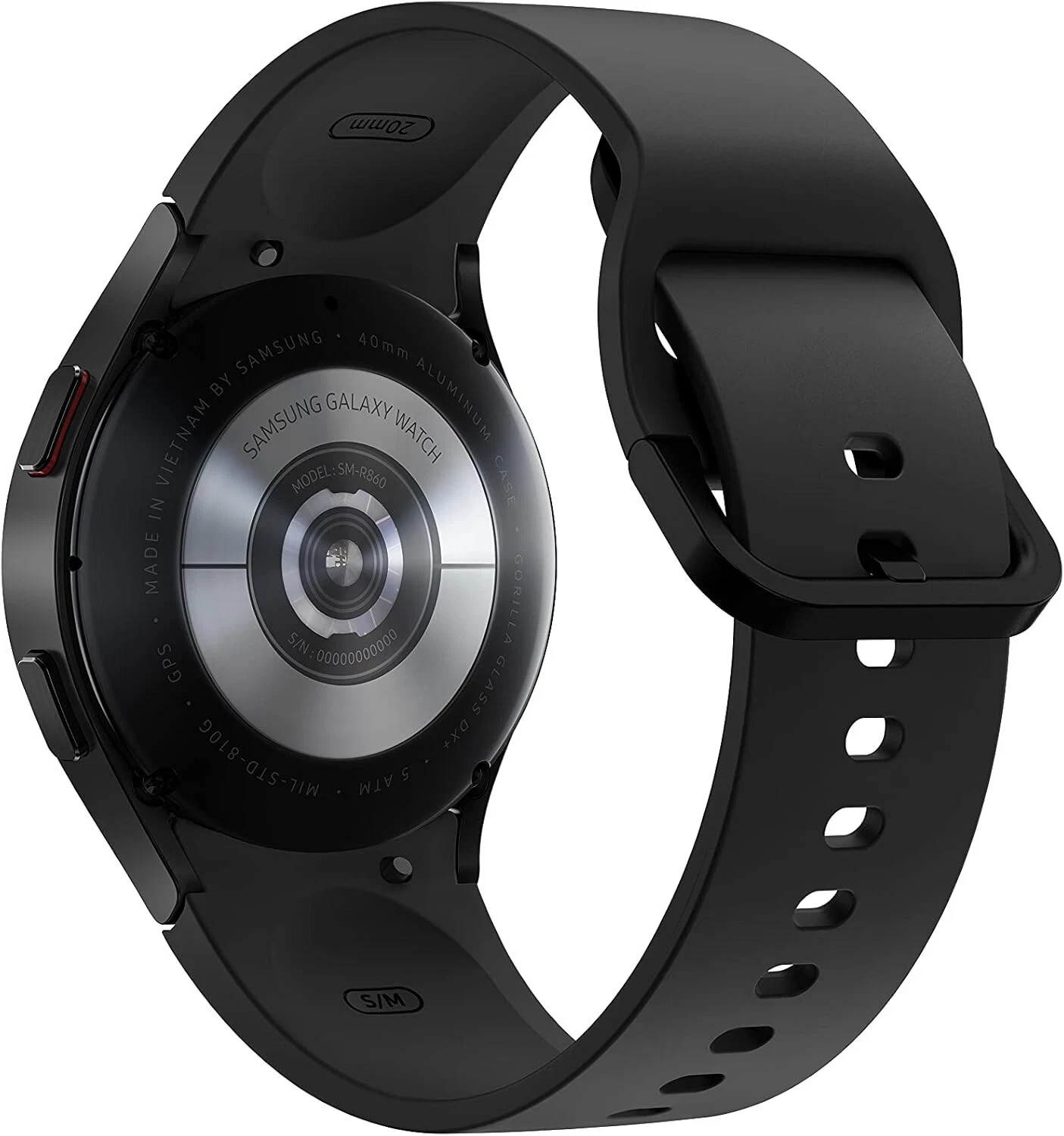 SAMSUNG Galaxy Watch 4 40mm Black – Black Sportband & Gold Stainless Steel Band
