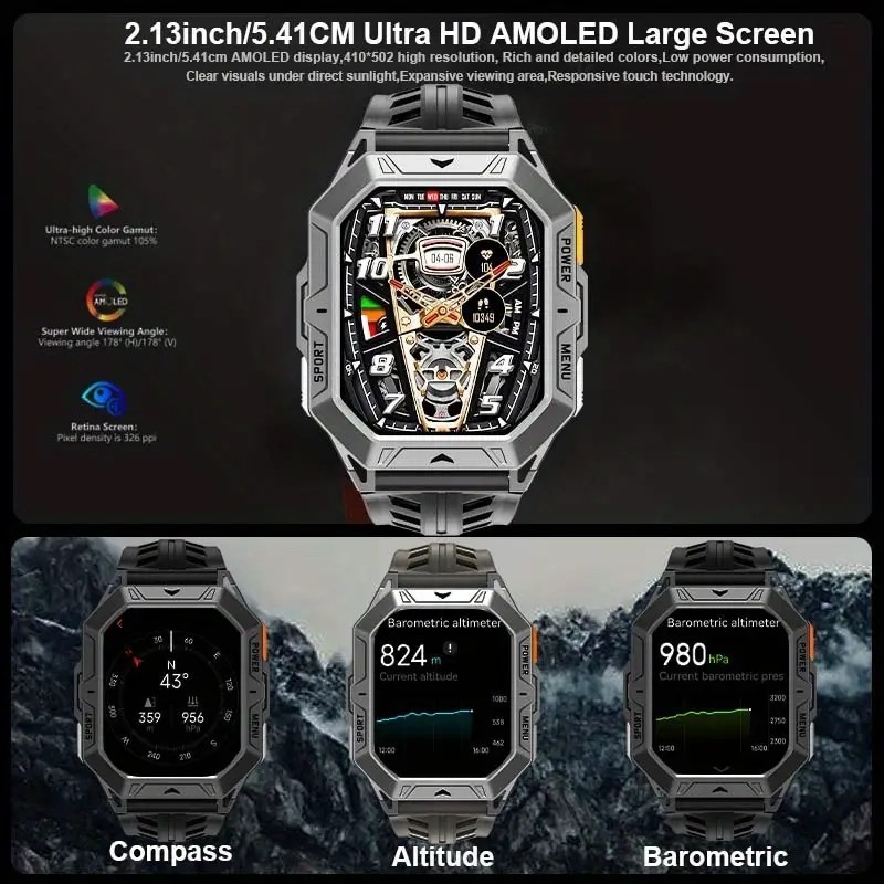 SALE!! Men Waterproof Outdoors Smart Watch 100 days Standby & 100+ Sports Modes