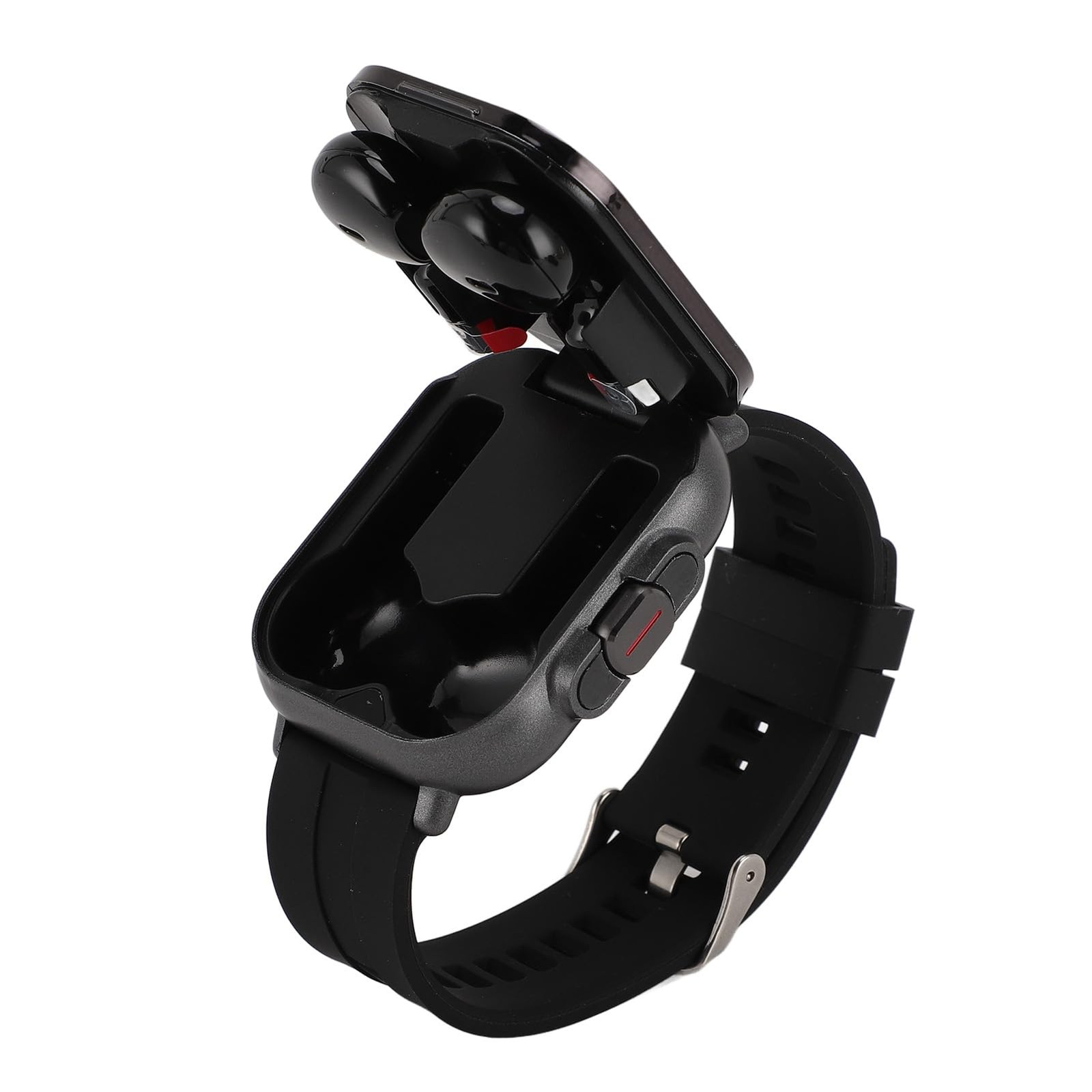 with Earbuds, Earbuds Watches with Silicone Band, 2.01 Inch Screen, Tracker W…