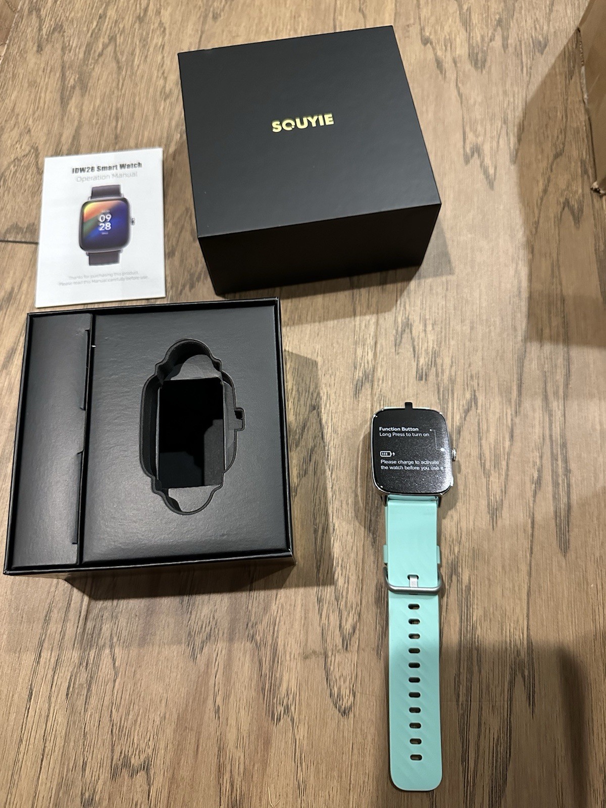 SOUYIE Smart Watch SOS Alert, 1.85″ Fitness Tracker 100+ Sports Modes Heart Rate