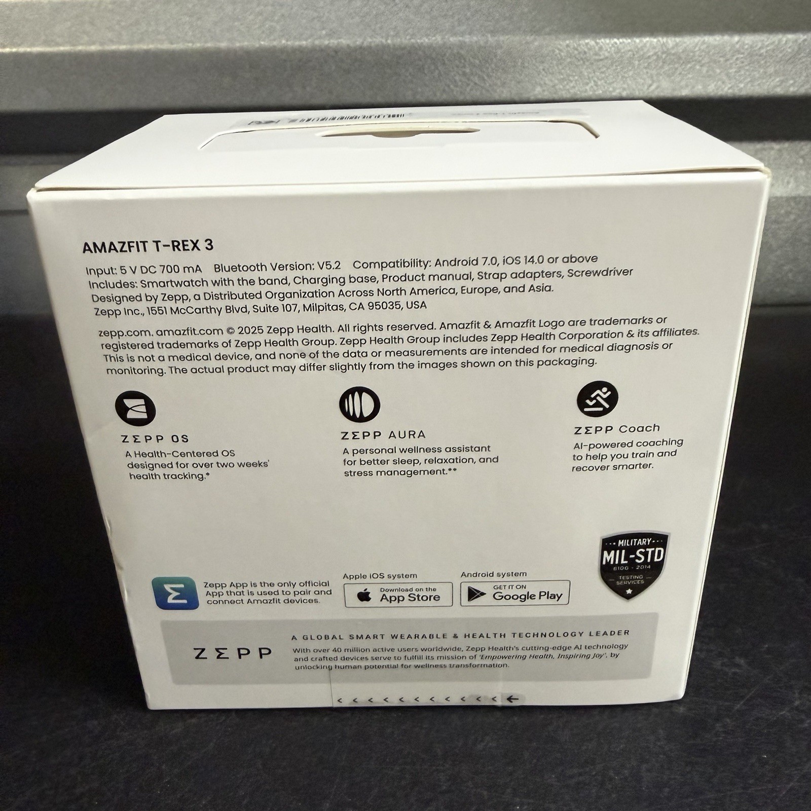Amazfit T-Rex 3 – 48.5mm Fitness Smart Watch w/ Voice Control (Onyx) BRAND NEW