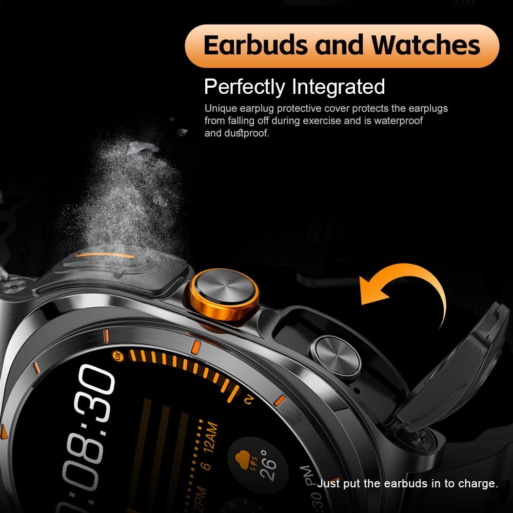 Fanchengzi Smartwatch Earbudsanswermake Calls Ip67 Water Resistant Watch2
