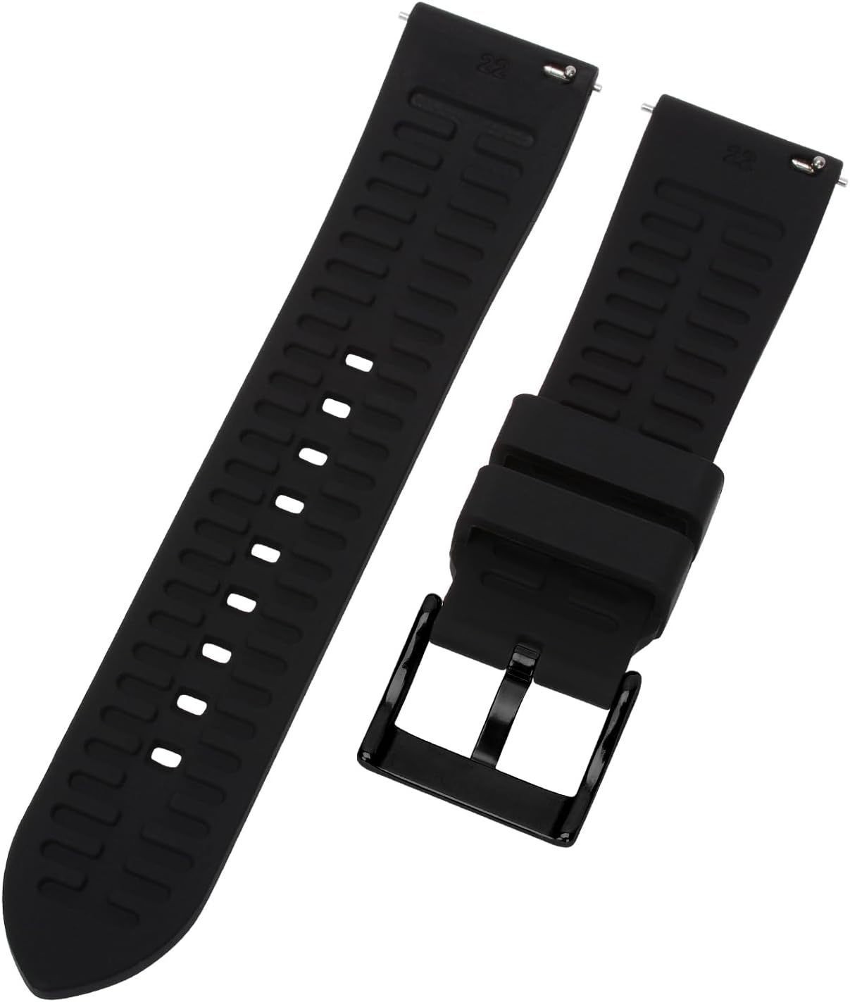 Strap Only For Smart Watch 18mm 19mm 20mm 21mm 22mm 24mm Silicone Waterproof