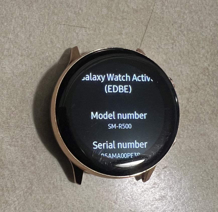 Samsung SM-R500NZDCXAR Galaxy Active 40mm Rose Gold – No Bands – GOOD