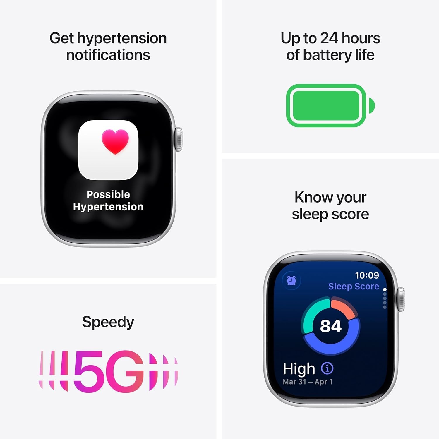 Apple Watch Gen 11 Series 11 42mm Jet Black Aluminum – Black Sport Band