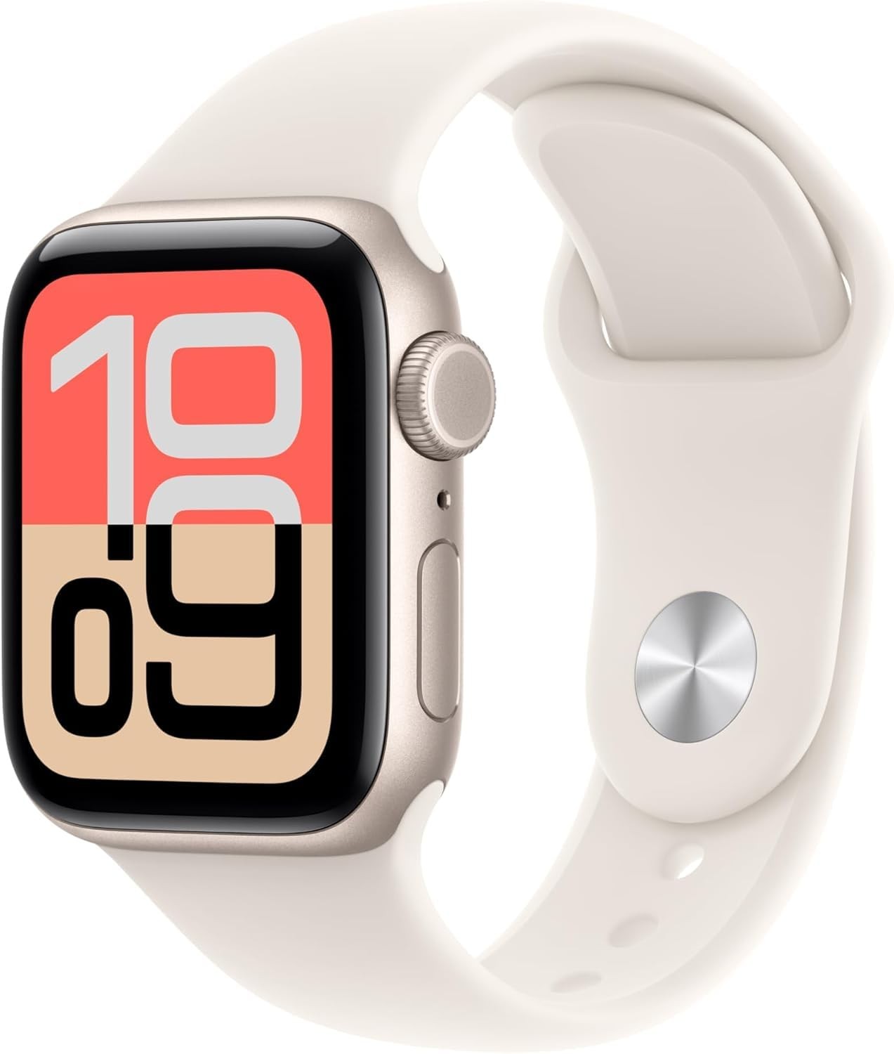 Apple Watch SE 3 [GPS + Cellular, 40mm] Starlight SMALL CRACK ON THE SCREEN
