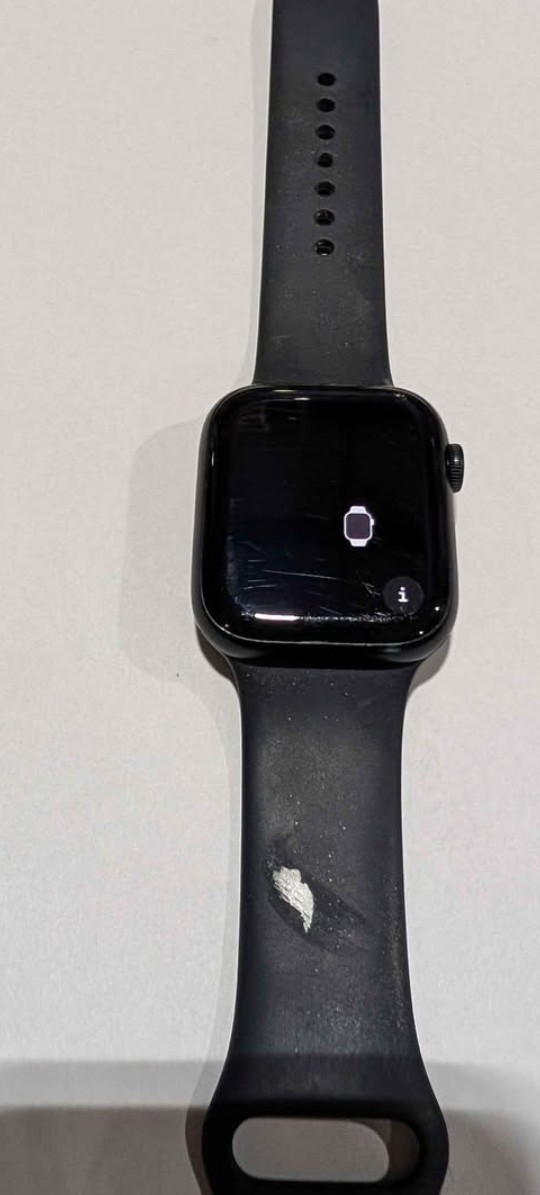 Apple Watch Series 9 45mm Aluminum Case with Sport Band – Midnight, S/M (GPS…