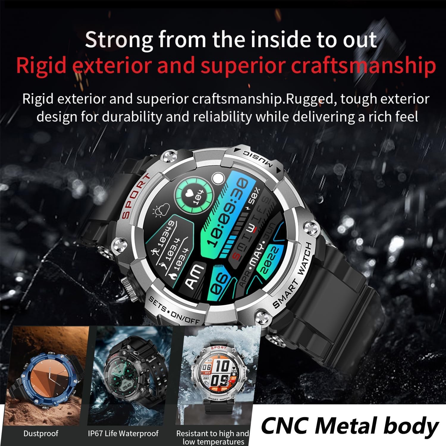 Ypsdoowkj Smart Watch Earbuds Men Women1.52 Hd Screen9D Soundfitness Sleep