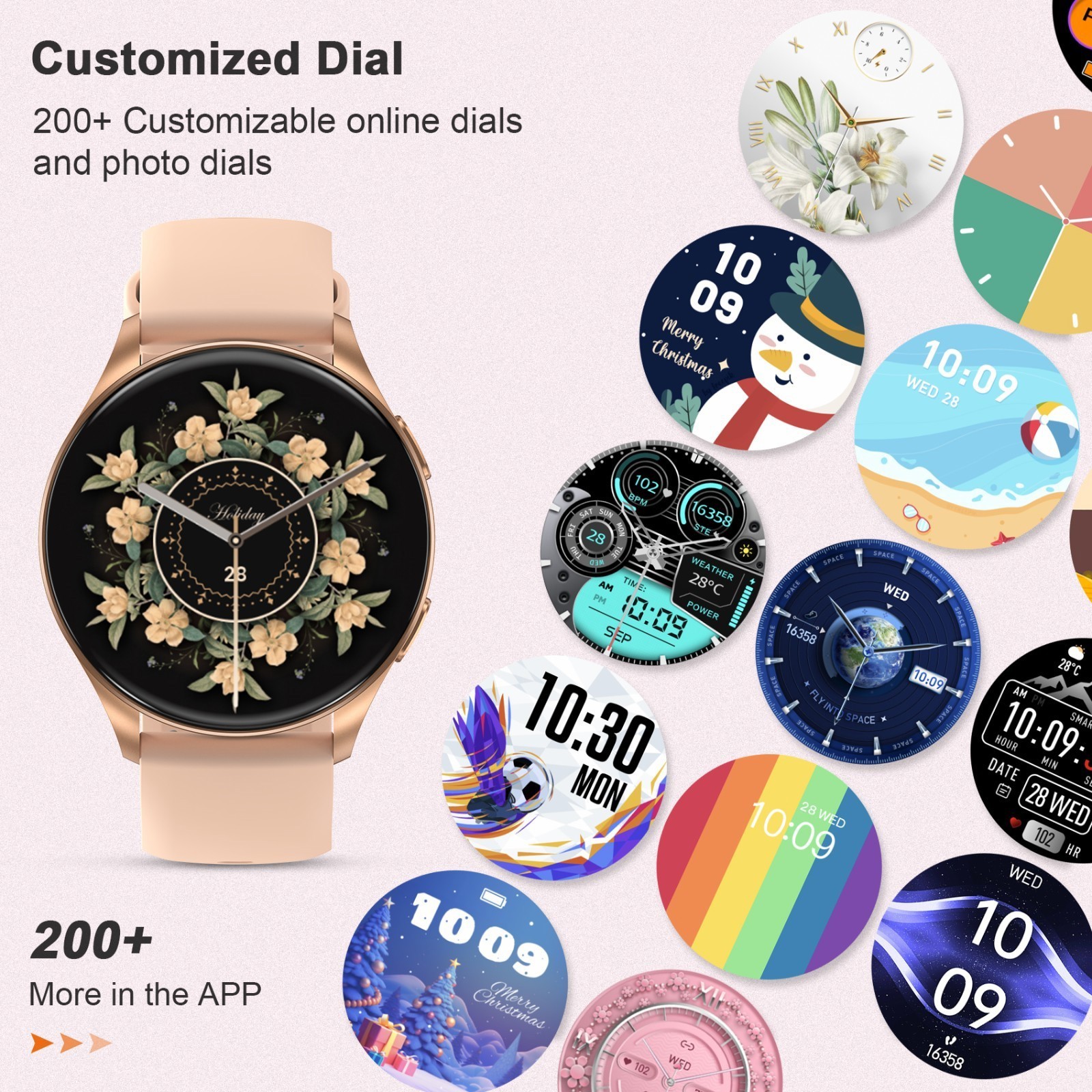 1.43” AMOLED Smart Watch for Women, Answer/Make Call Fitness Tracker Pedometer