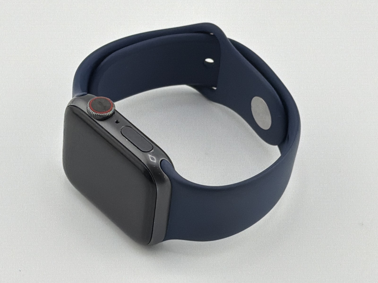 Apple Watch Series 6 40MM Space Gray Aluminum Blue Sport Band BH Under 80% Used