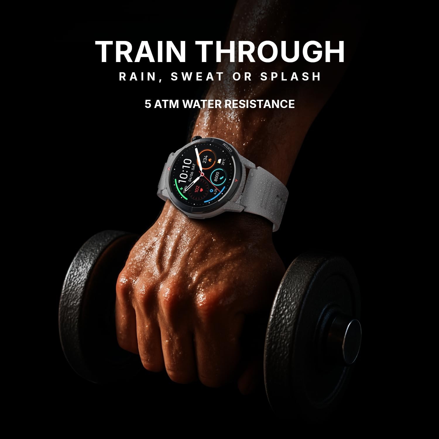 Noise Endeavour 2 Smartwatch 1.46″ AMOLED 5 ATM Water Resistant Jet Black