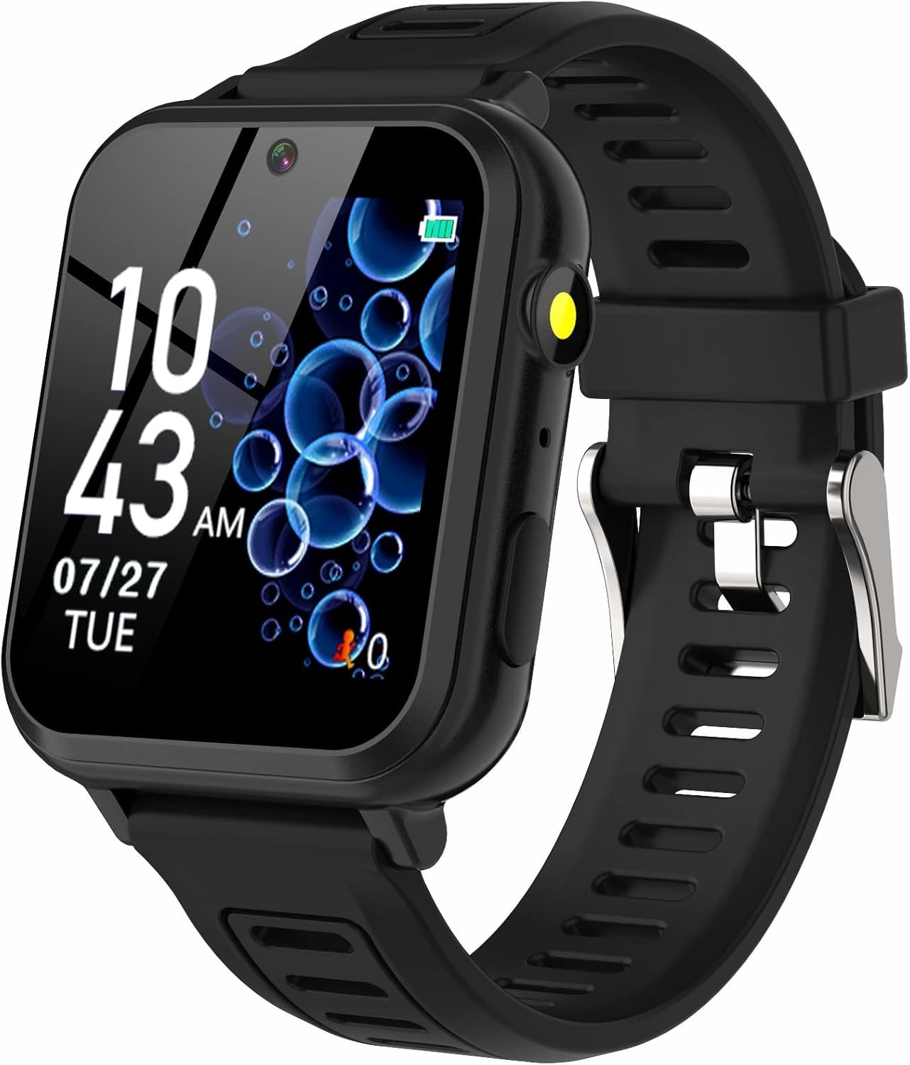 Black Kids Smart Watch with Music Recorder, Games & Fitness Tracker – Gift Idea