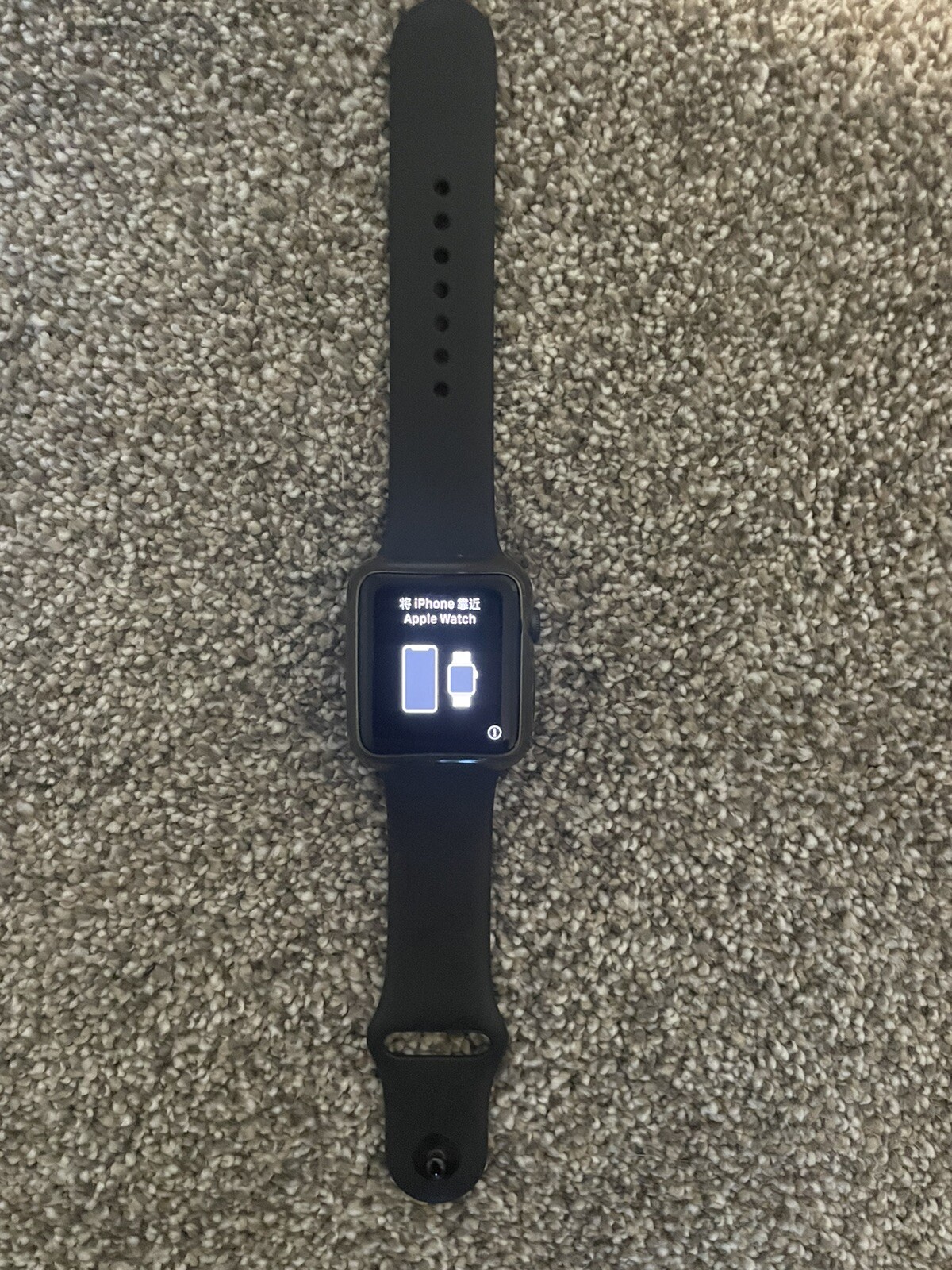 Apple MTF32LLA Watch Series 3gps 42 Mm Space Gray Aluminum With Black