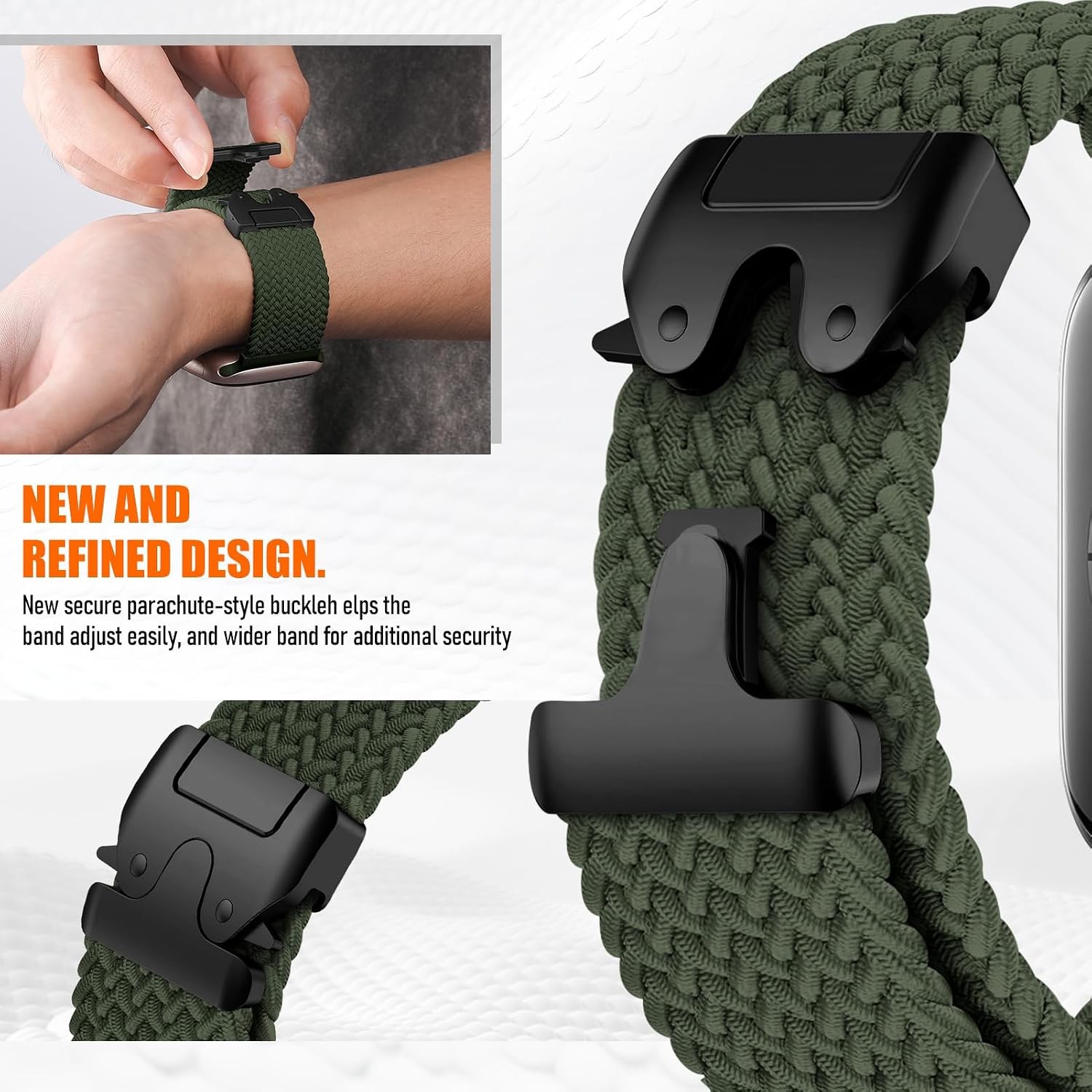 Braided Solo Loop Strap Compatible with Apple Watch Ultra/2 49mm 46mm