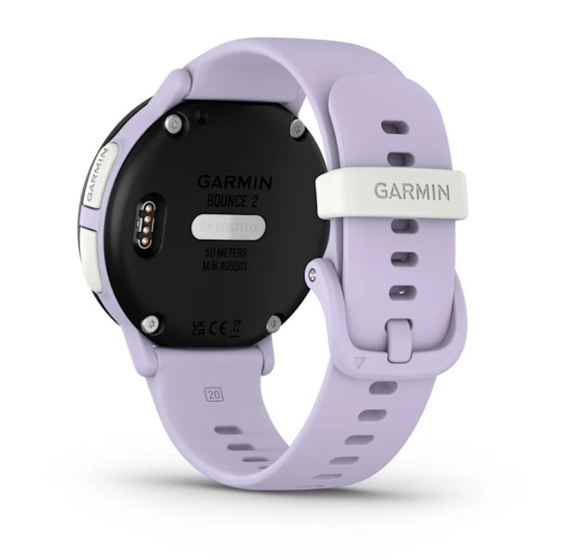 Garmin Bounce 2 Kids LTE Smartwatch Bundle w/ Microfiber Cloth, Light Purple