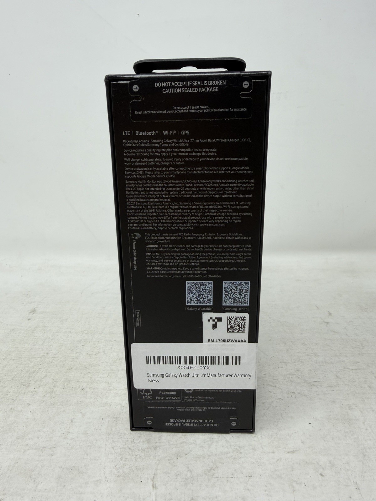 Samsung -Galaxy Watch Ultra Titanium White 47MM LTE 2025 (Sealed)