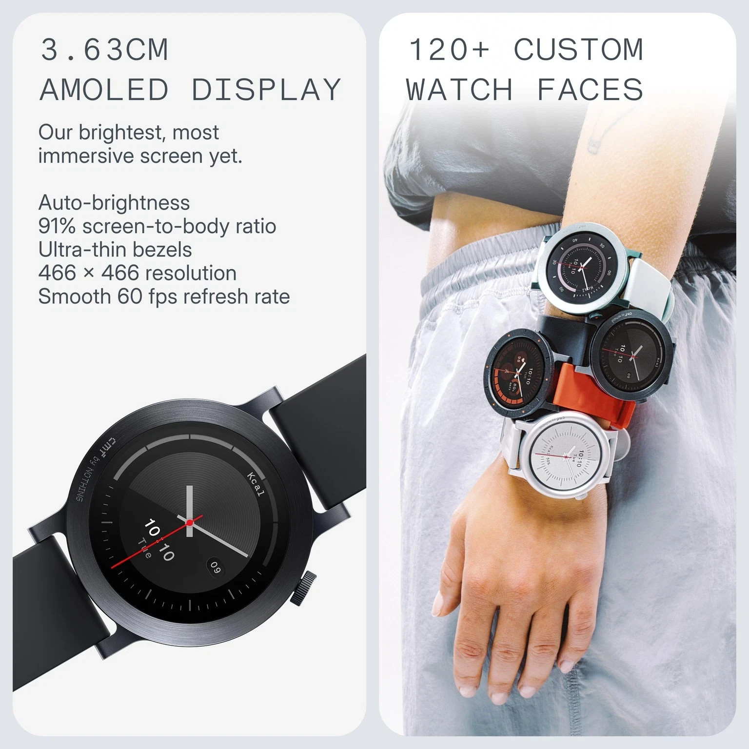 CMF by Nothing Watch 3 Pro|1.43 AMOLED|13 Day Battery|Dual-band GPS (Green).