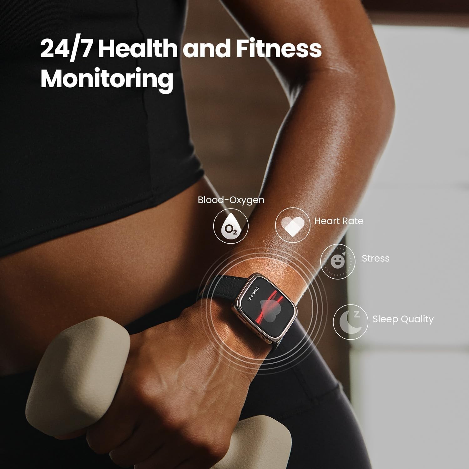 Amazfit Active 2 Smart Watch Android iPhone GPS Health Monitor (Black Leather)
