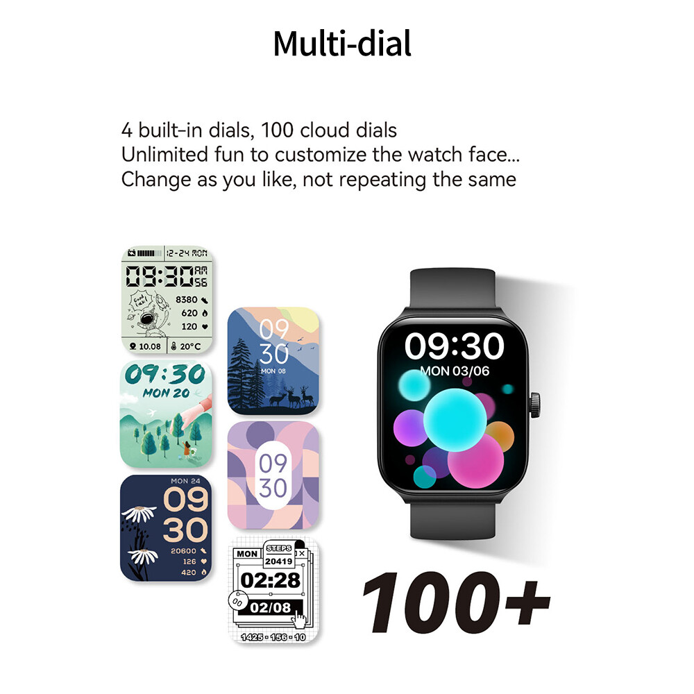 Smart Watch For Men/Women Waterproof Smartwatch Bluetooth For iPhone Samsung