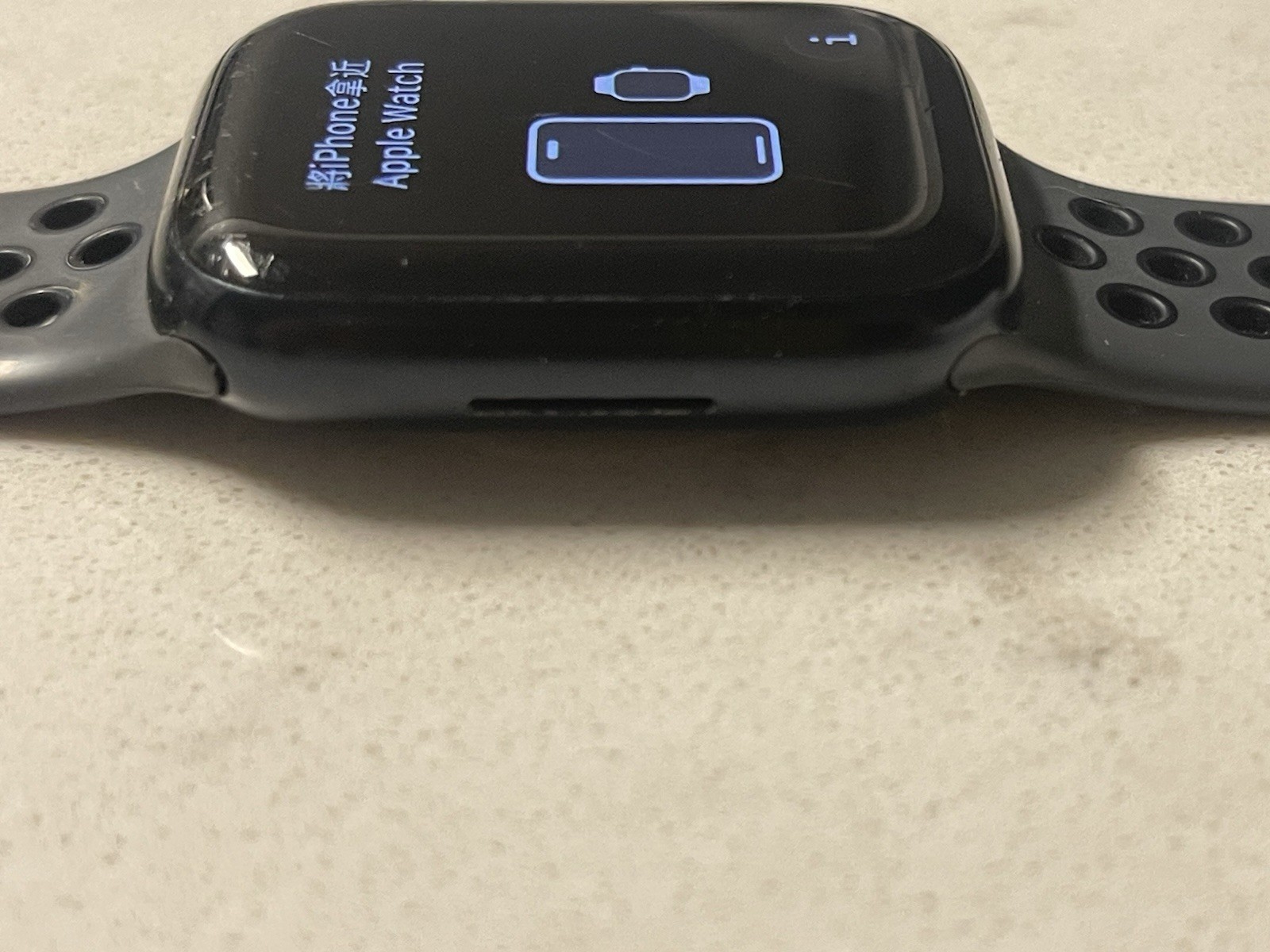 Apple Watch Series 7 45mm GPS Midnight Aluminum Black Sport Band 77% Battery
