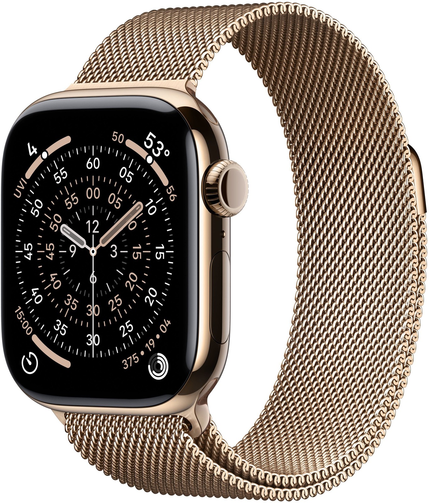 Apple Watch Gen 11 Series 11 Cell 42mm Gold Titanium – Gold Milanese Loop