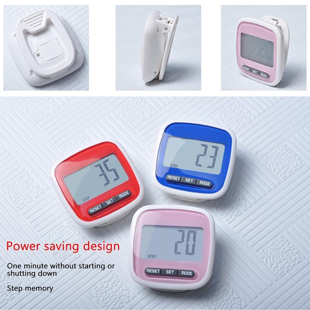 Simple LCD Display Pedometer Step Counter 3D Pedometer Running Passometric Co…