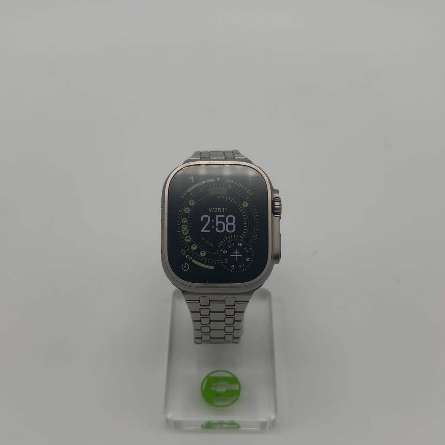 Unlocked Apple Watch Ultra 2 49MM Natural Titanium Aftermarket Band A2986