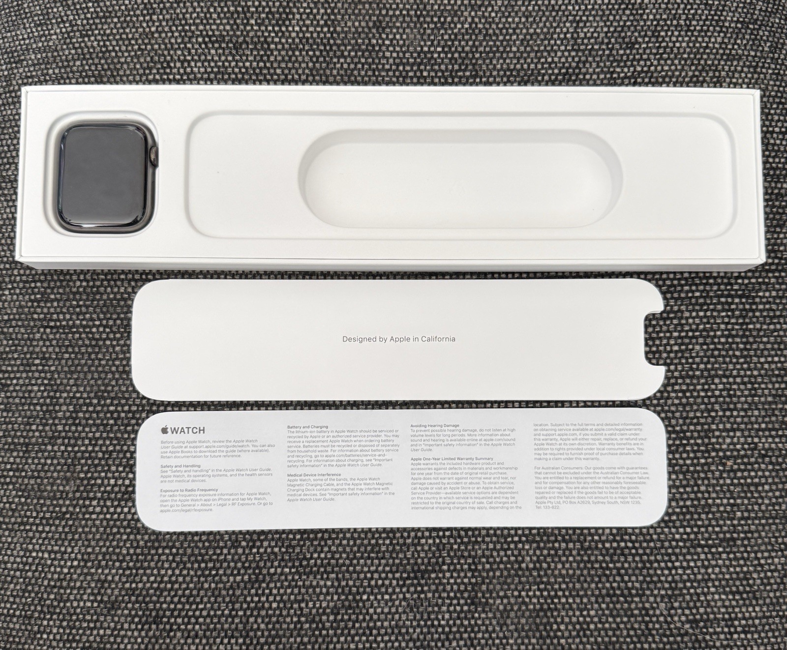 Apple Watch Series 6 44mm Space Gray Aluminum Case with Black Sport Band